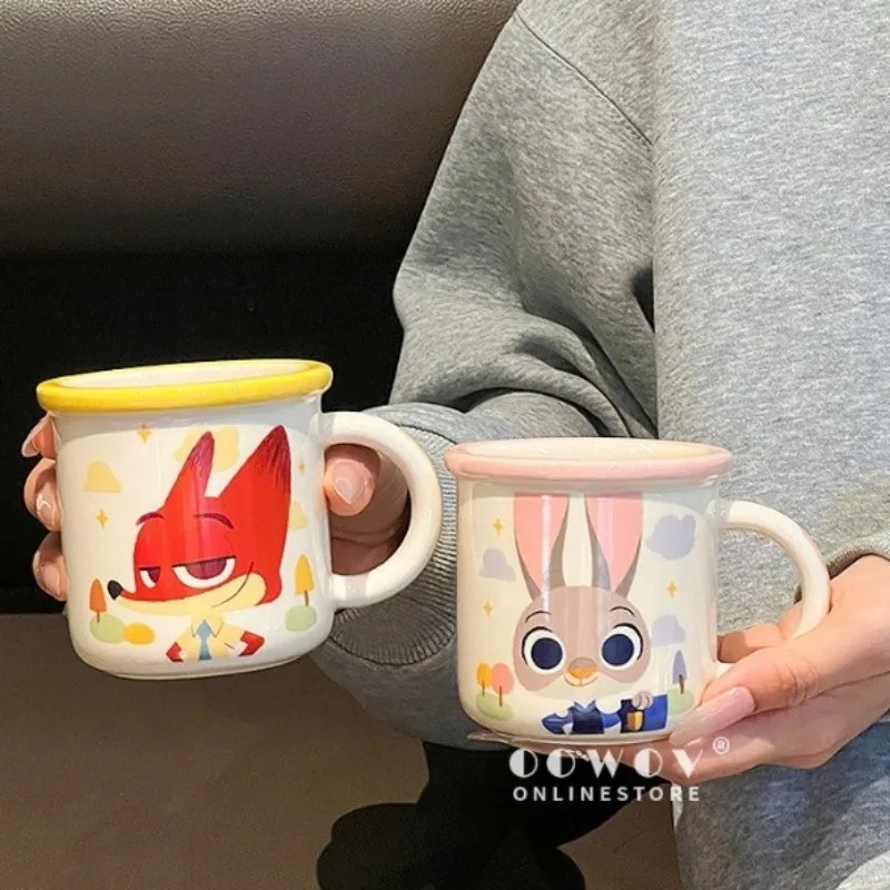 

Новые бестселлеры аниме Zootopia Nick Judy керамические кружки, домашние чашки для завтрака, офисные чашки для молока, подарки на день рождения