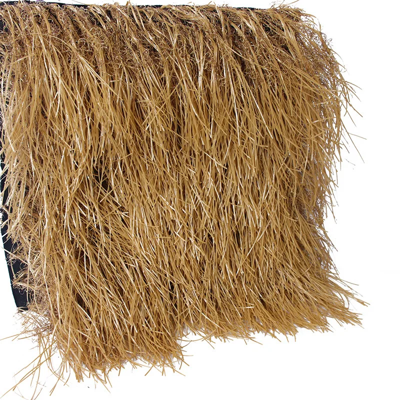 Artifical Plastic Thatch Mat Mexican Straw Tiki Roof Natural Thatch Roll For Pavilion Garden Bar Synthetic Simulation Plant