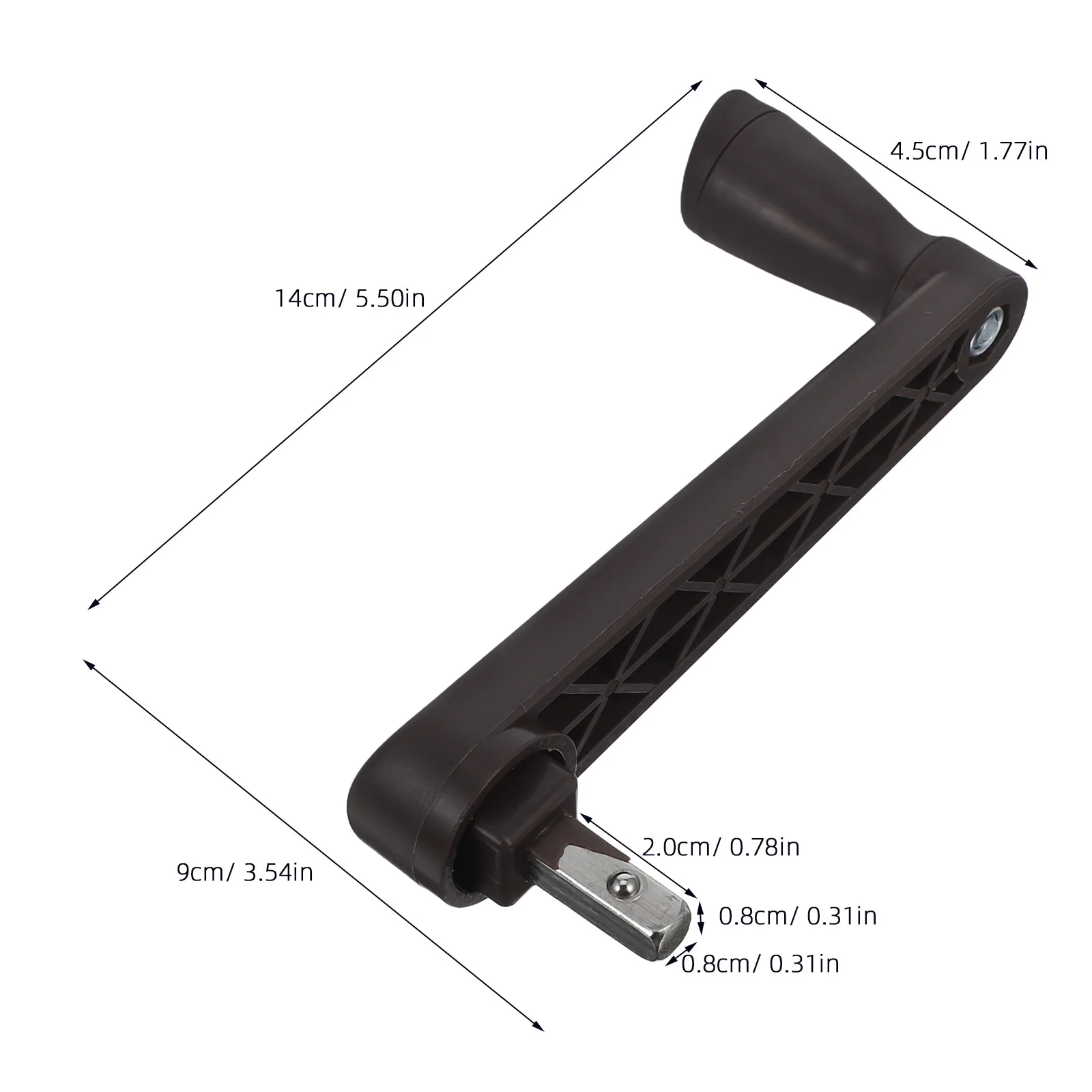 العالمي مظلة الفناء كرنك مقبض البلاستيك الحديد استبدال في الهواء الطلق ظلة الشاطئ مظلة أجزاء عملية سهلة سلسة #2