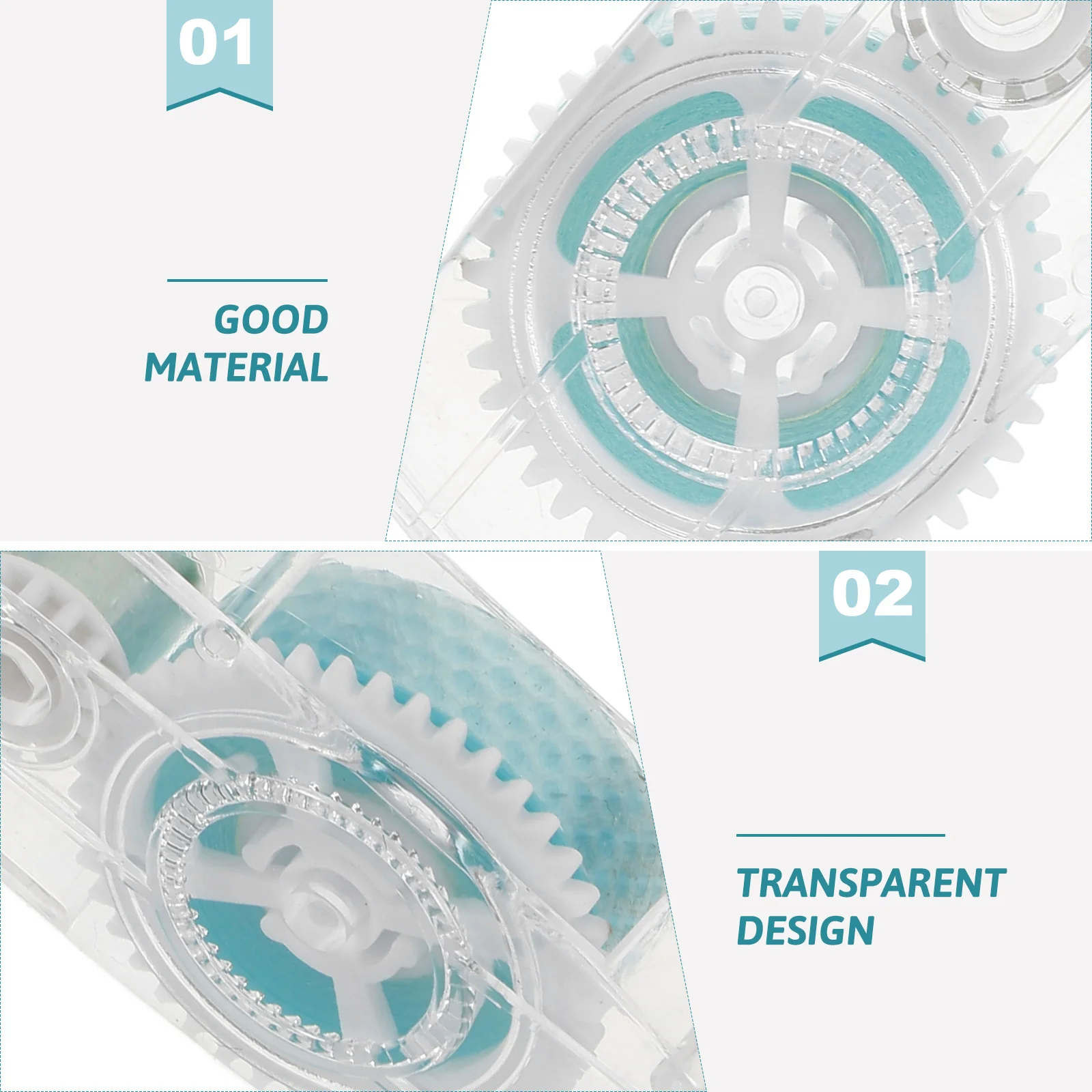 

Scrapbook Adhesives 6mmx8m Clear Replaceable Core Correction Tape Roller Journaling Craft Supplies Glue Tape