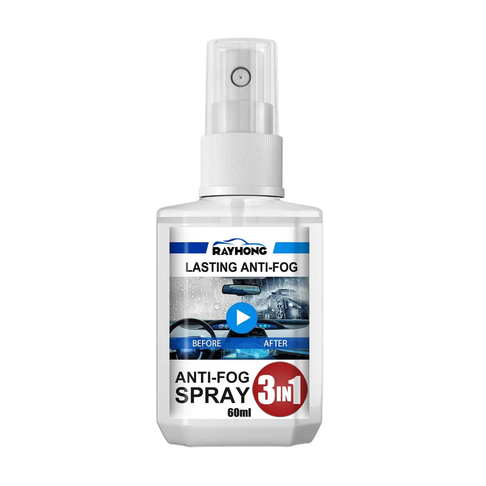 3 in 1 Anti Fog Spray 2 Windshield Defogger for Windows Cars Glasses