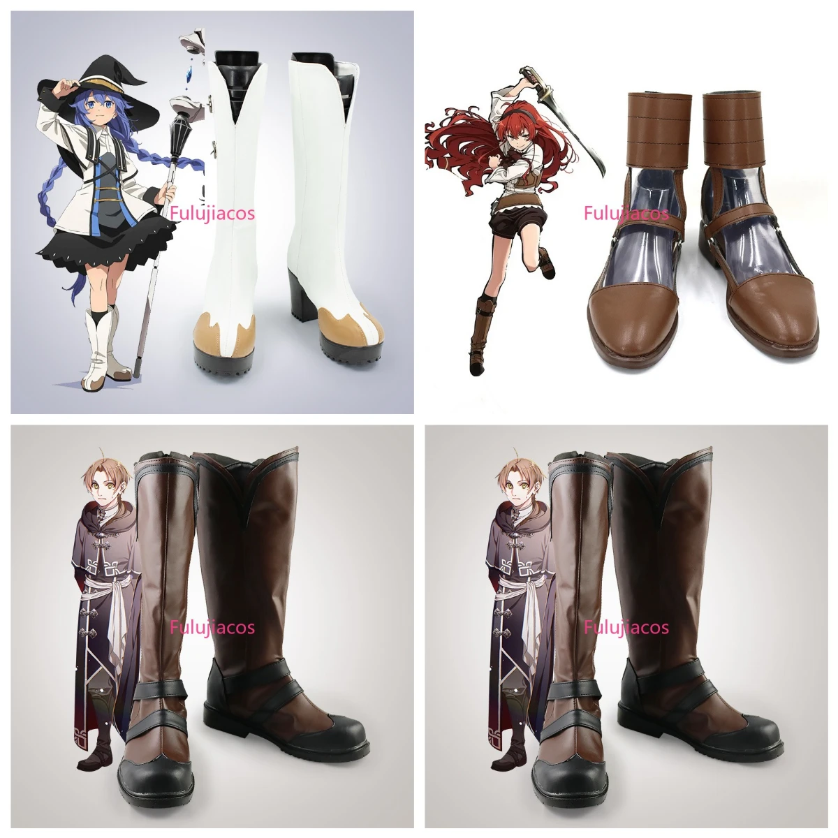 

Roxy Migurdia Eris Greyrat Rudyus Cosplay Shoes Boots