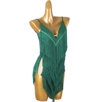 New Latin dance fringe backless dresses for women customized sexy V-neck dress adult and children's performance costumes