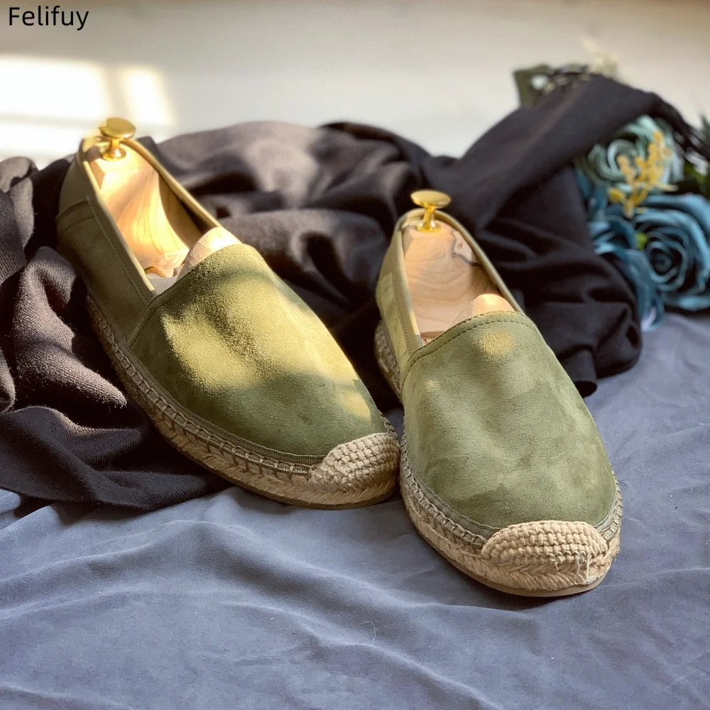 Men Sheepskin Loafers Slip on Driving Boats Shoes Genuine Leather Comfort Summer Lazy Flat Fishman Shoes Men's Flats Casual Shoe