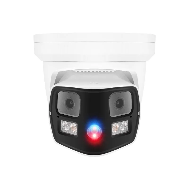 Red and blue flashlight 180 ° ultra-wide-angle panoramic gimbal, security camera, full color, two-way call SD slot