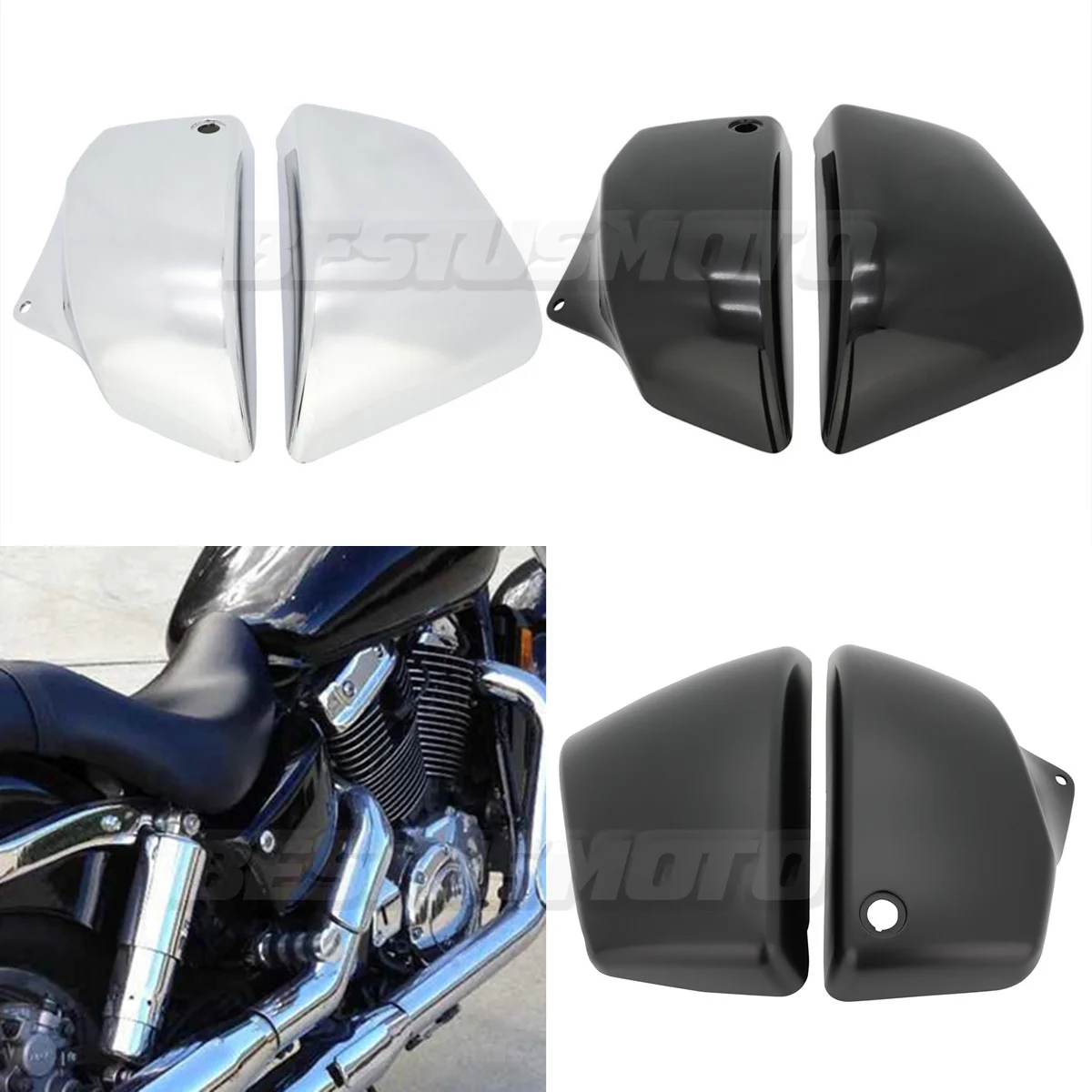 Motorcycle Side Fairing Battery Cover For Honda Shadow VT1100 ACE/Aero/Sabre 1999 2000 2001 2002 2003 2004 2005 2006 2007 2008