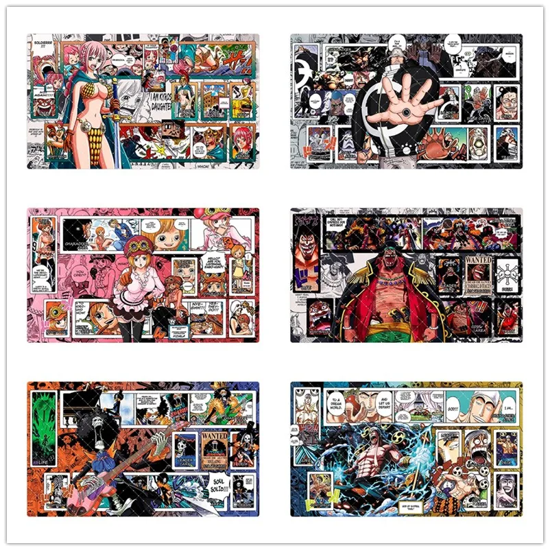 Игровой коврик для карт One Piece OPCG, 60*35*0.2см, новая серия комиксов, коллекция с Энелом, Эйсом, Лоу, Хэнкоком, Бруком, Бонни, подарки, игрушки