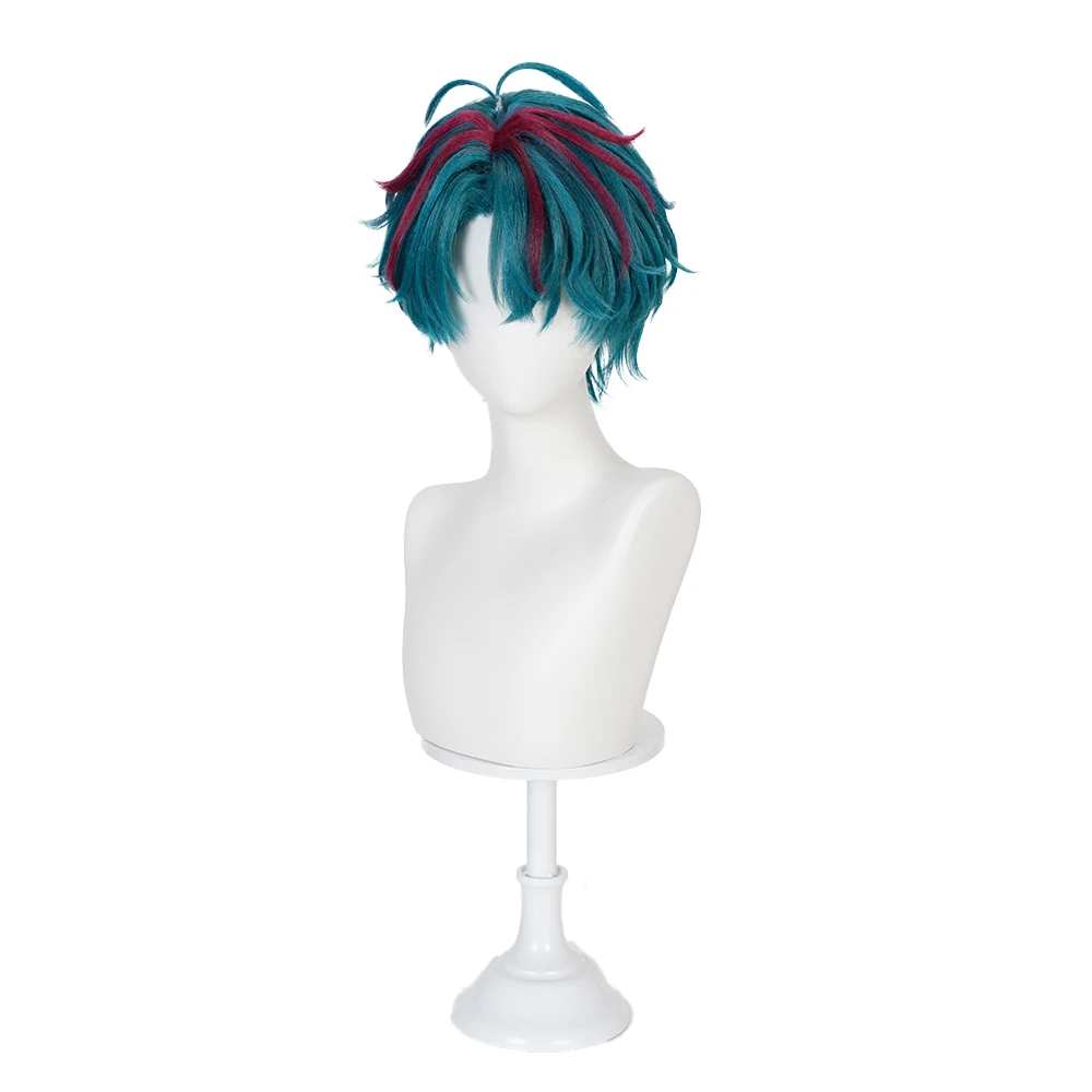 IN STOCK Camille Cosplay Wig Arknights WakuWaku Endfield Men Short 28cm Dying Hair Cosplay Sideburns Heat Resistant Free Wig Cap view 6