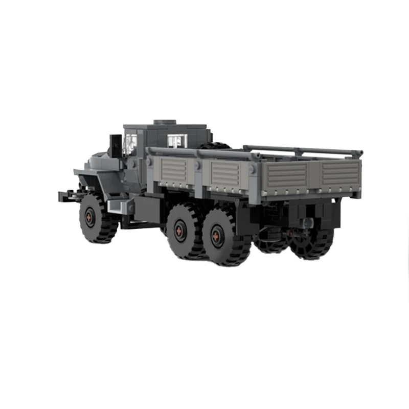 Military Vehicles Series Ural 4320 Transport Vehicle MOC Building Blocks Assembly Model Bricks Display Creative Children Toy Gif