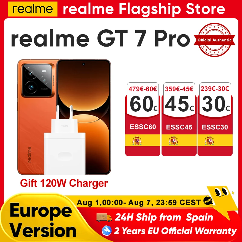 realme GT 7 Pro Smartphone 5G Global Version Snapdragon 8 Elite