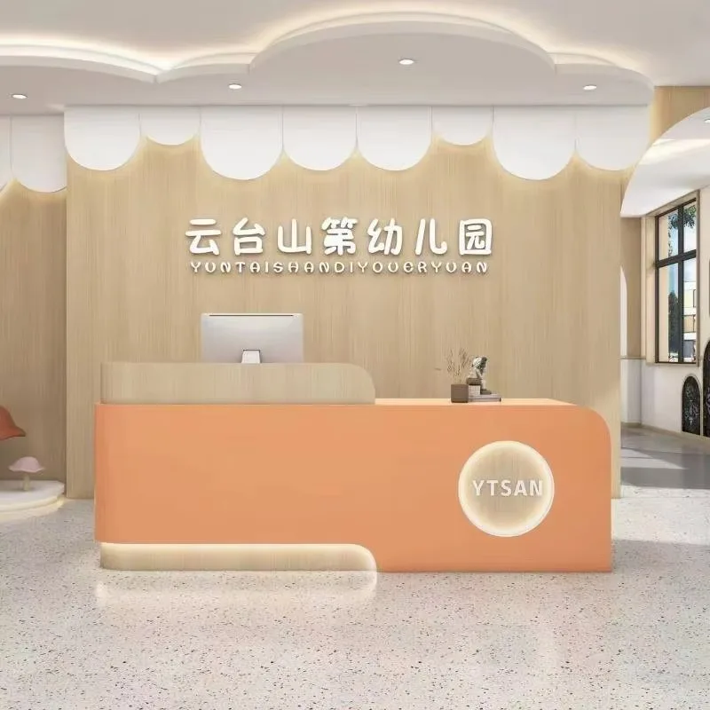 Checkout Hotels Front Desk Reception Counter Decor Business Clinic Reception Desks Beauty Salon Mostrador Recepcion Furniture