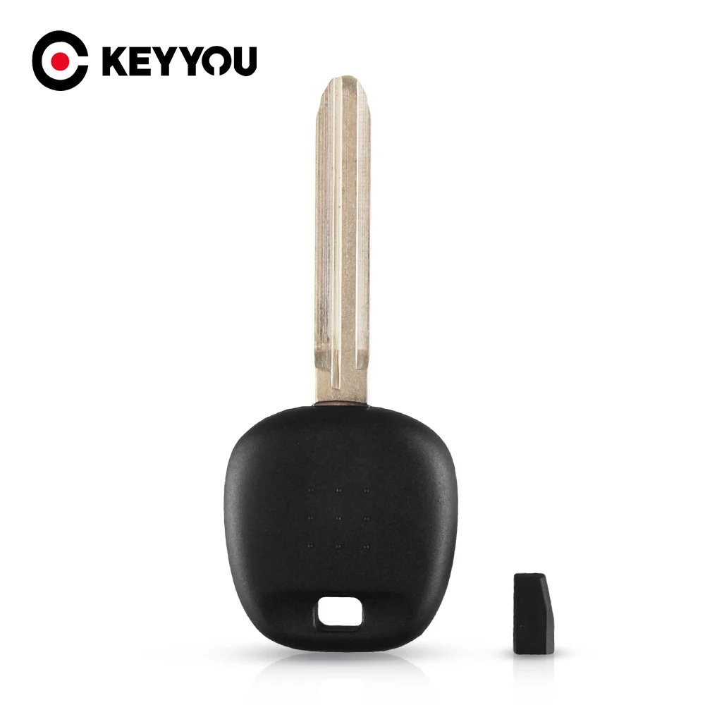 KEYYOU Transponder Chip Blank Ignition Key Case Shell For Toyota Avalon Camry Corolla Matrix Tacoma Remote Key With G 4D67 Chip