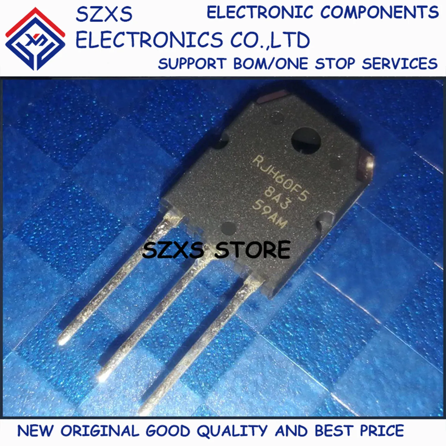 

New Original 5Pcs RJH60F5 RJH60F5DPK TO-3P 600V 80A Powerful Transistor In Stock Electronic Components Good Quality