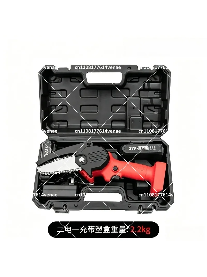 Mini Cordless Electric Chainsaw Rechargeable Single Hand Woodworking Saw for Garden Logging