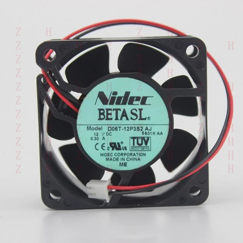 XXZ for   NIDEC D06T-12P3S2 AJ 6025 DC12V 0.30A 2-pin double ball inverter fan