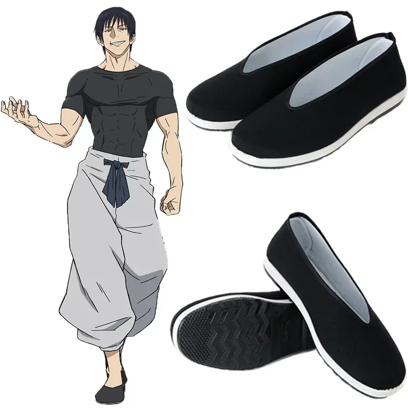 2026 Game Jujutsu Kaisen Toji Fushiguro Cosplay Shoes For Men Women kung fu shoes Halloween Carnival Role play Shoes Accessories