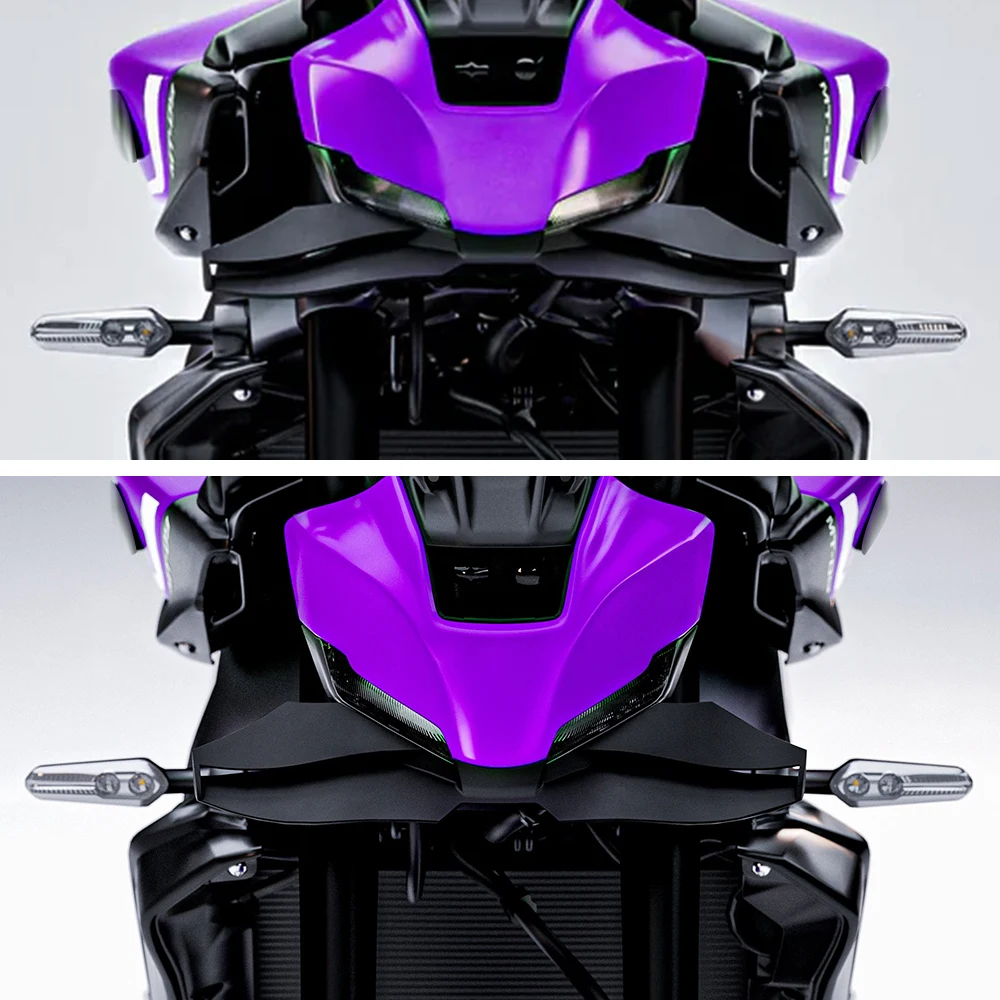 

Комплект переднего спойлера для мотоцикла, прижимная сила, голые фронтальные спойлеры, крылышко, аэродинамическое крыло MT-09 2024 MT09 SP 2024 2025