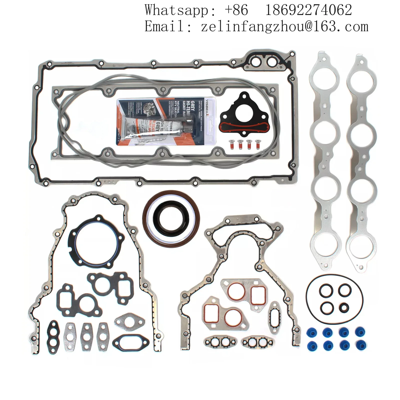 HS3416 MLS Full Engine Overhaul Gasket Set For GM Gen III Gen IV LS1 LS2 LS3 LS6 5.7L 6.0L V8 OEM Upgrade Kit
