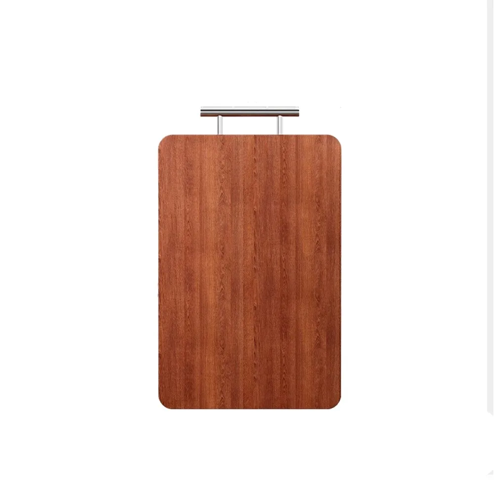 

Double-Sided Wood Cutting Board Anti-slip Design Wood Cheese Board Stainless Steel Hangers Multifunctional Chopping Board
