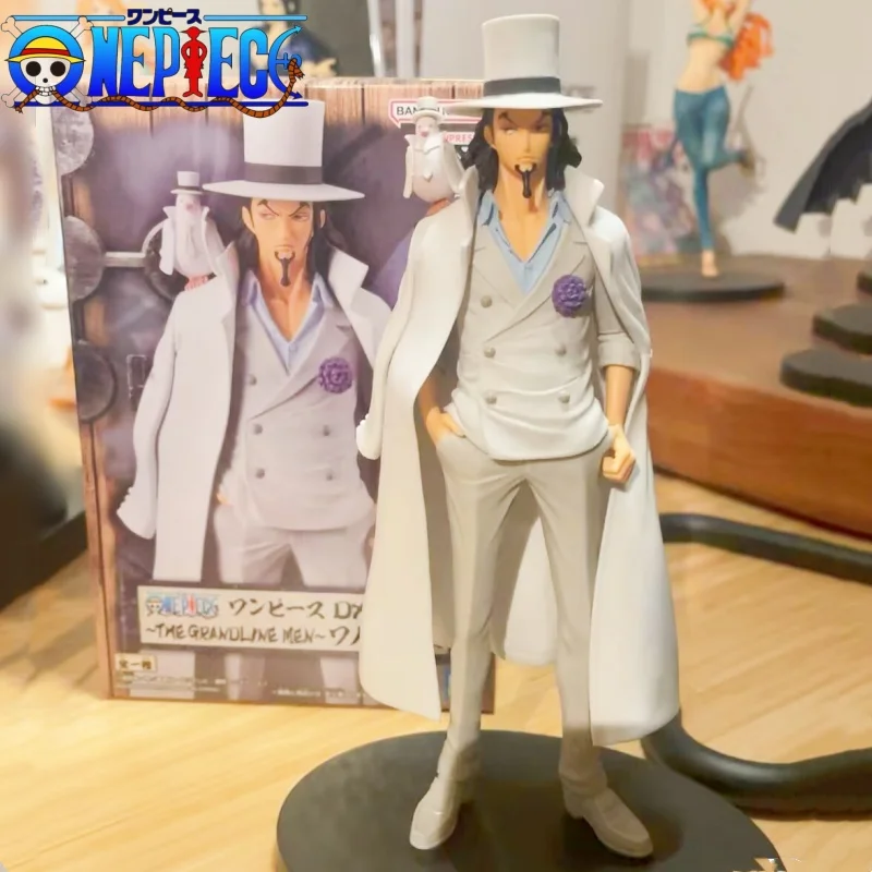 Original Genuine Banpresto One Piece Dxf Wanno Country 17cm Rob Lucci Pvc Anime Figure Model Gift Toys Dropshipping