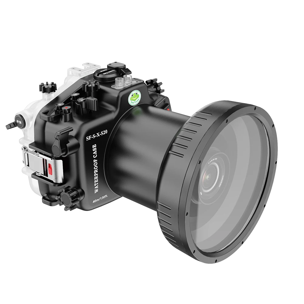 SeaFrogs 40M Underwater Housing for Fujifilm X-S20 XS20 Camera Waterproof Diving Case Support XF 16-55 18-55 10-24mm Lens
