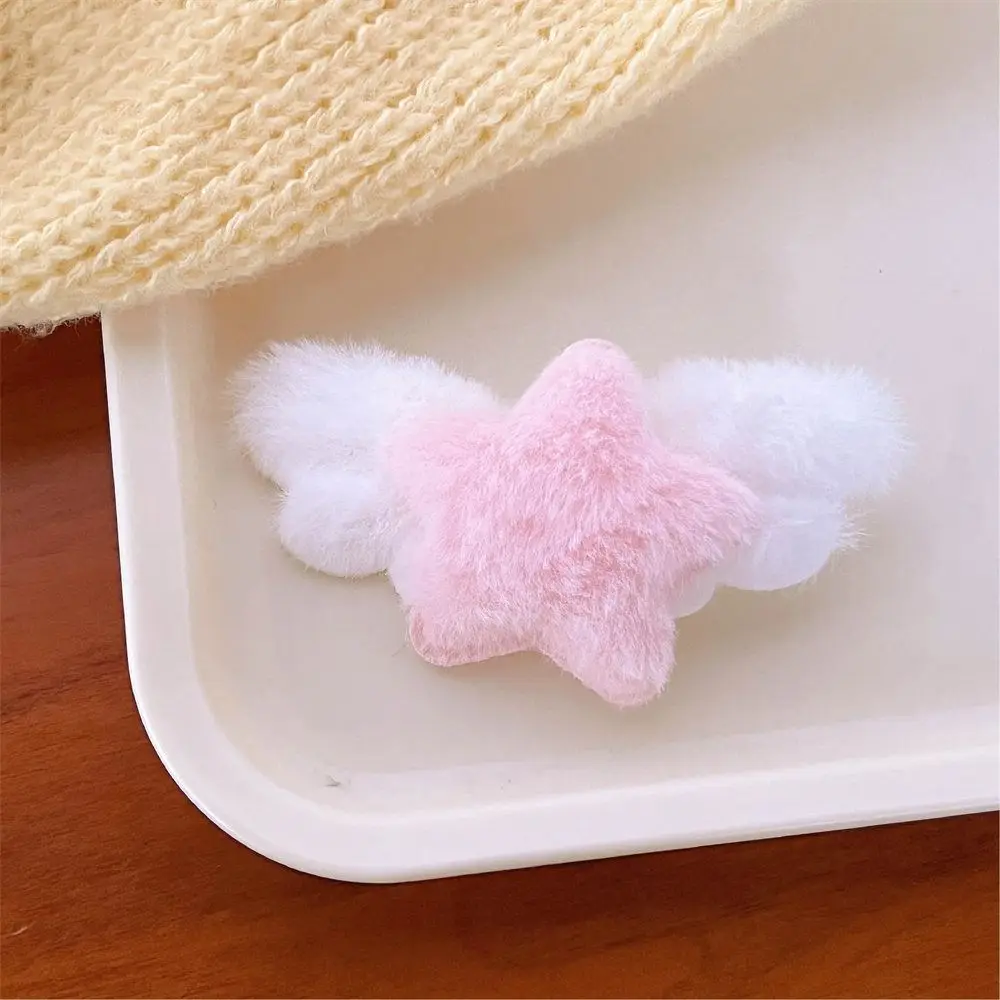 

Минималистичный стиль, плюшевая заколка для волос со звездами, аксессуары для волос, головной убор, плюшевые заколки BB, украшение, милые пушистые заколки для девочек