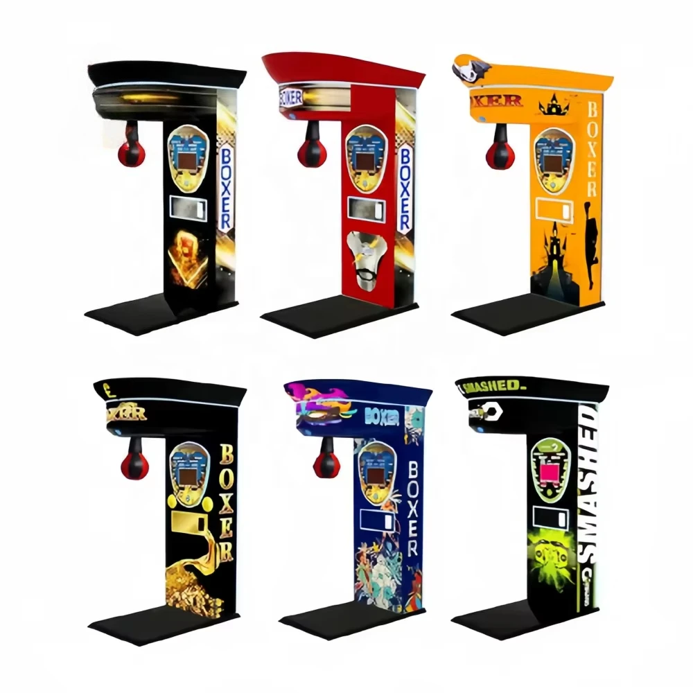 Professional Coin-Operated Electronic Punch and Kick Stand Punching Bag Kick Power Arcade Game Training Simulator Boxing Machine