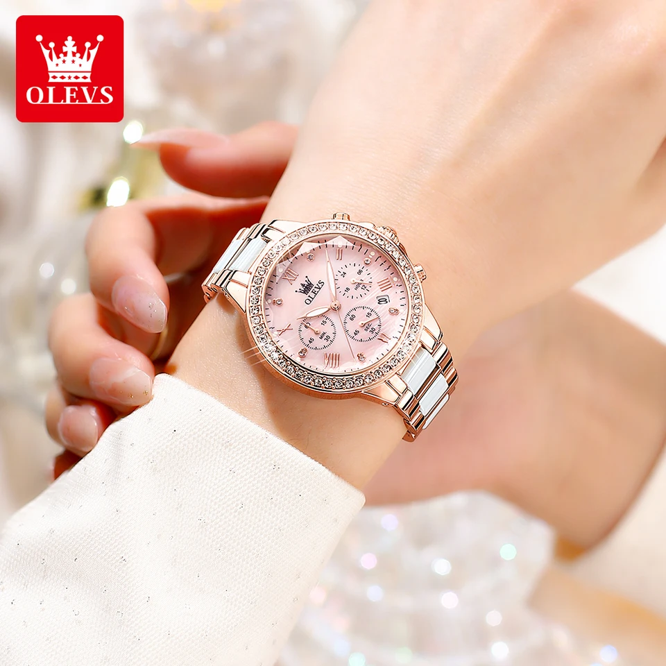 OLEVS 9999 Women Watch Brand Original Elegant Waterproof 