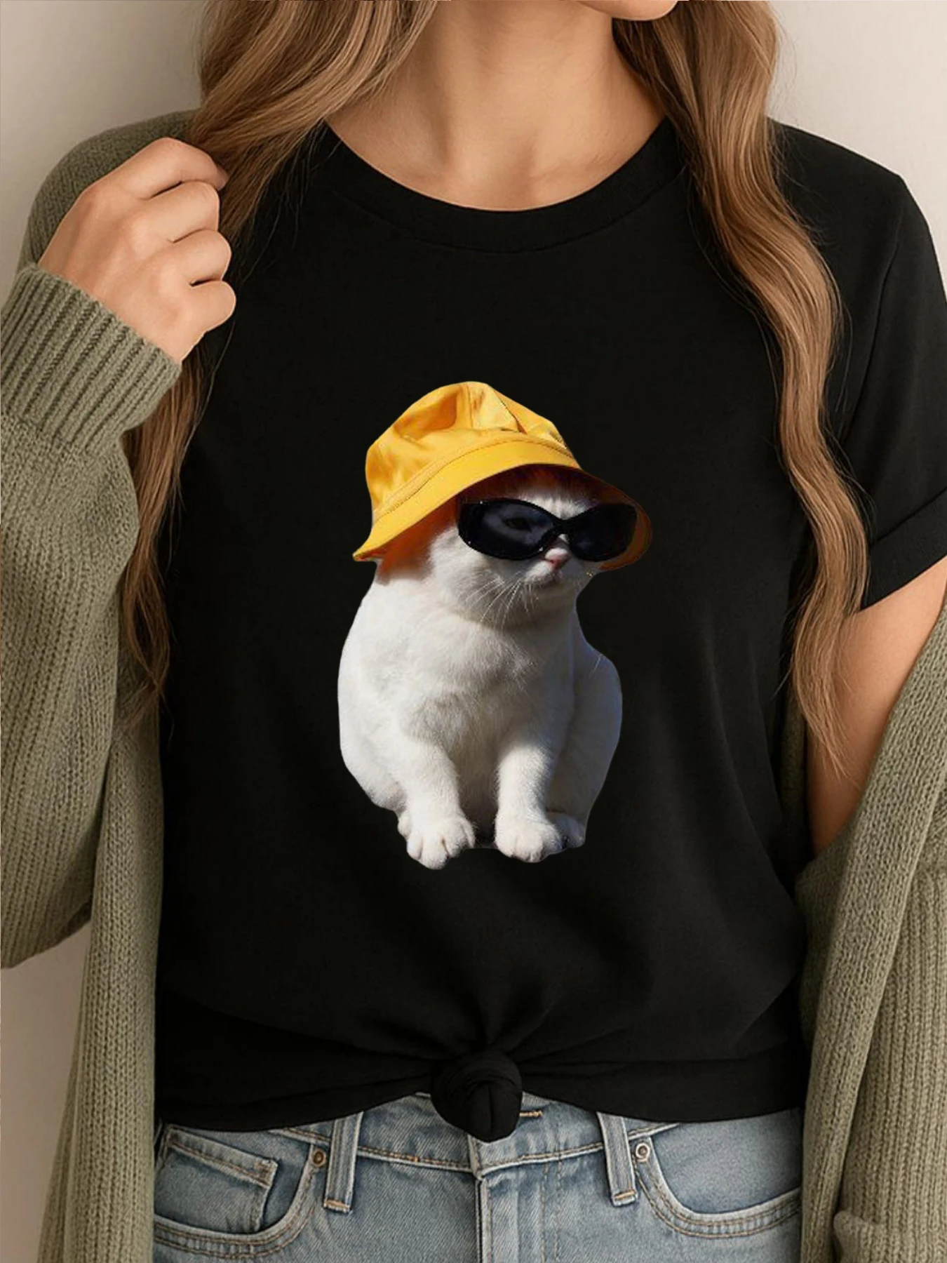 

Bucket Hat Cat Free Shippping Items Lowest Prices Comfortable Camisas De Hombre Cool Trendy Funny Printed Clothes