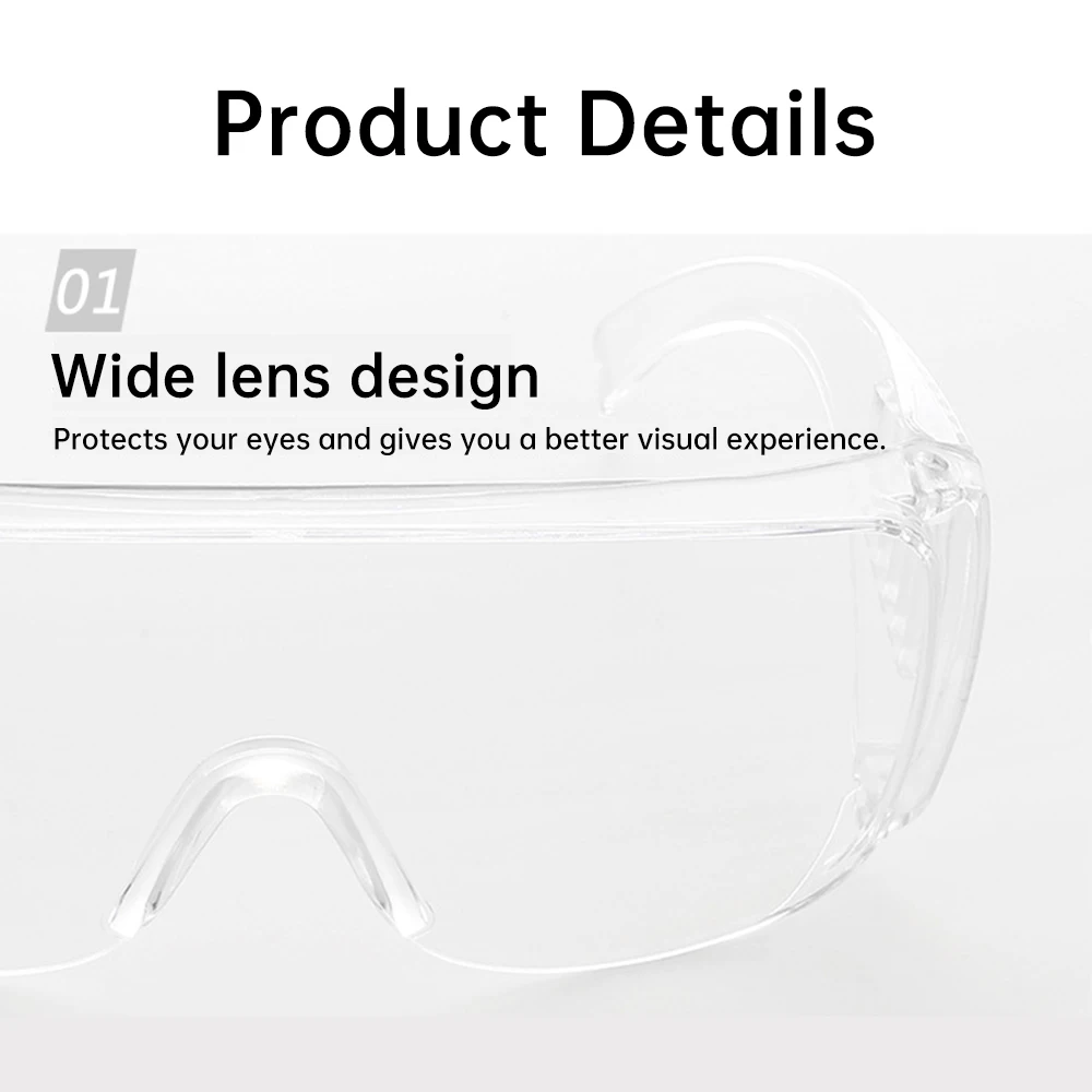 1PCS Safety Goggles Shutter Ggoggles Shutter Protective Goggles for Dust Sand Wind and Splash Prevention for Daily Protection