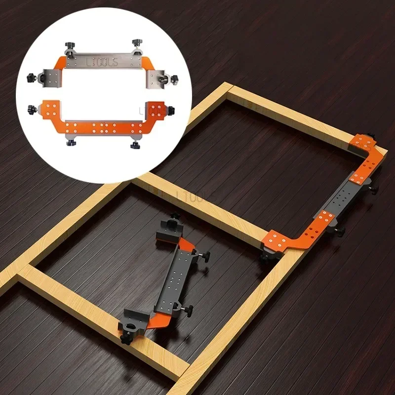 16/24in Woodworking fixture Large Frame Layout Clamp Aluminum Cabinet Frame Spacing Carpenter Labor-saving Bed Measuring Tool