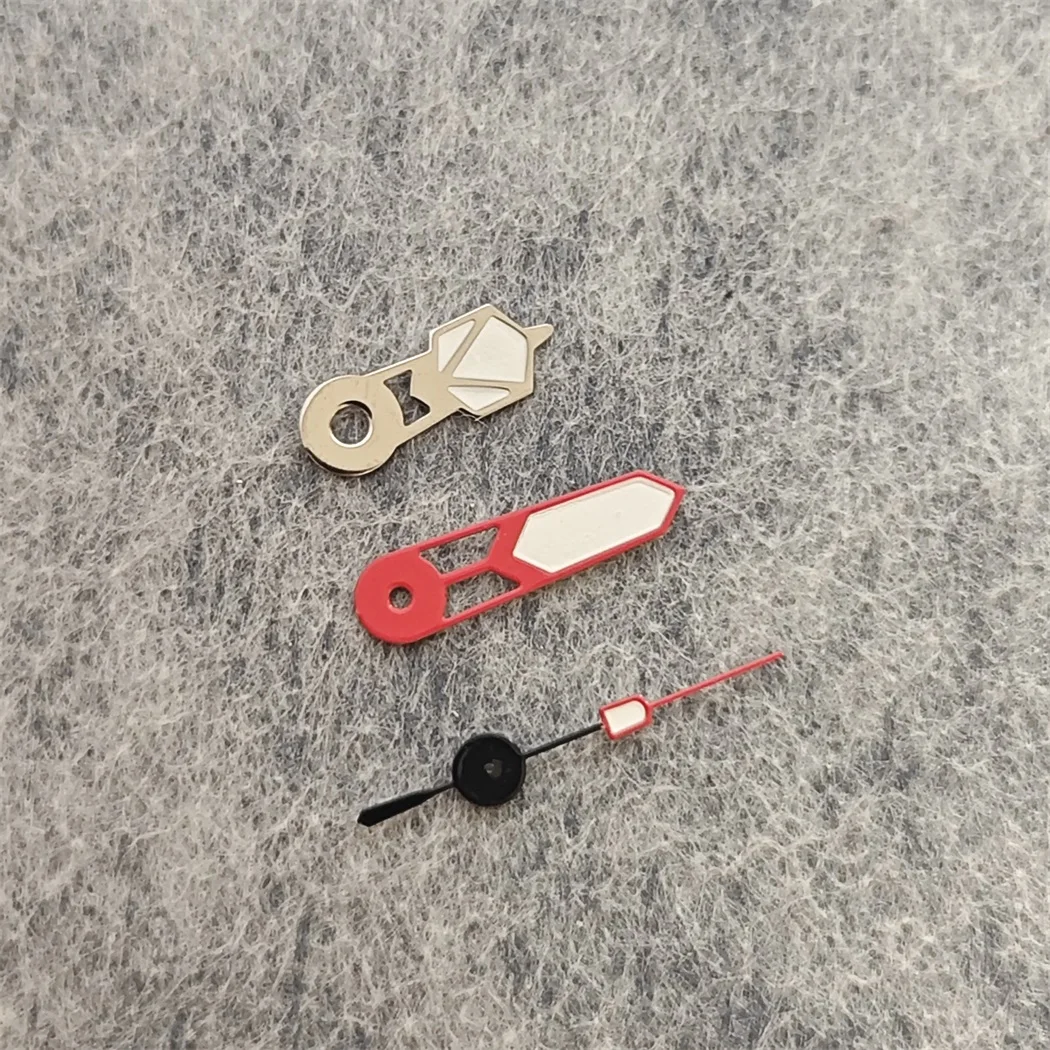 New Watch Hands Red Silver Needle Green Luminous Watch Modification Accessories for Japan NH35 / NH34/ NH36/4R/7S/ NH70 Movement