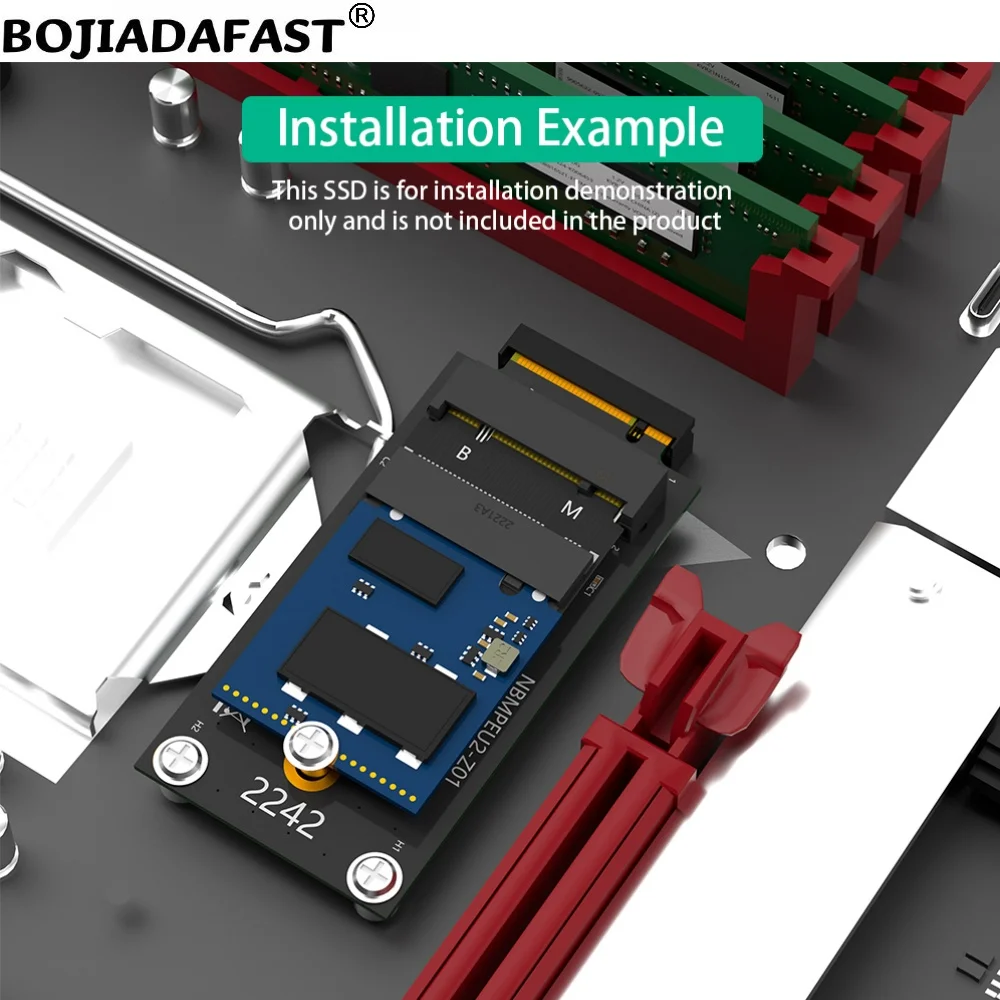 Tarjeta adaptadora NGFF M.2 Key B + M a 2230 2242 M2 key-m NVME SSD para ThinkPad X270 X280 T470 T480 L480 T580 seriales