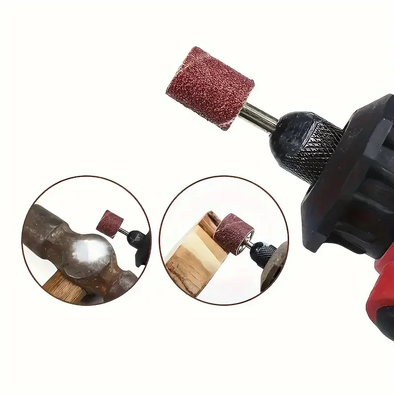 11/51 piece grinding wheel kit for drilling machines and drills, including rubber drum spindles drum kit belt spindles