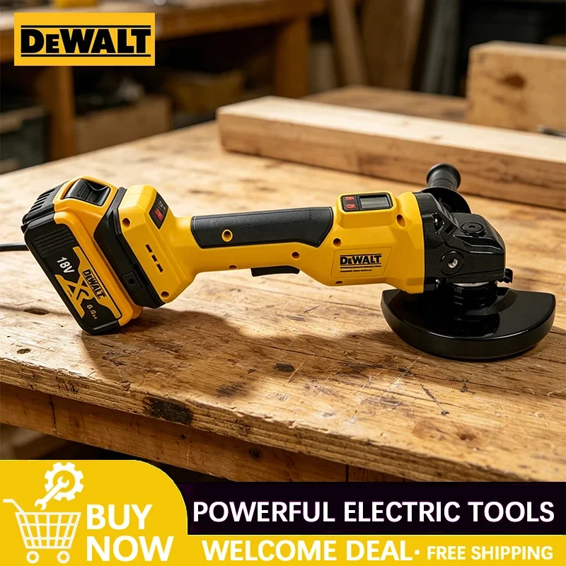 

DEWALT Tool 125MM Brushless Electric Angle Grinder Digital Display Metal/Wood Polishing Grindind For 18V Battery Tools