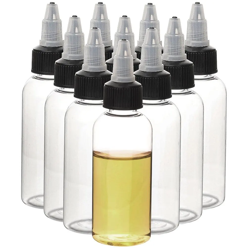 

50pcs 30ml 60ml 120ml Empty Pet Bottles E liquid Refillable Bottle for E-Cig Plastic Dropper Bottles with Twist Off Caps