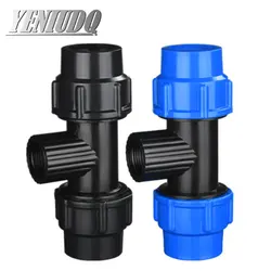 PE Connector Water Pipe Fittings to Male / Female 20/25/32/40/50mm Quick Connect Tubing Fittings Garden Agriculture Irrigation