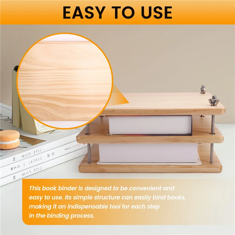 

75STO-деревянный книжный пресс, инструмент для переплета, многоцелевой книжный пресс, зажим для книг, домашний старинный зажим для ремонта книг, три слоя