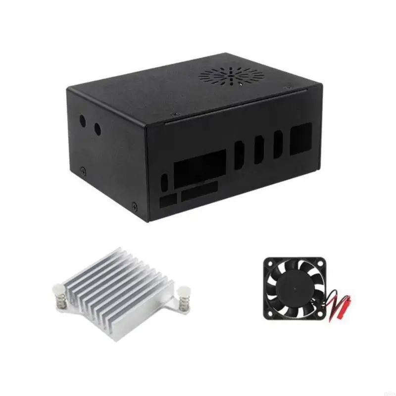 Advanced Heat Dissipation Metal Case Boosting Wireless Connection via External Antennae Option for Pi 5