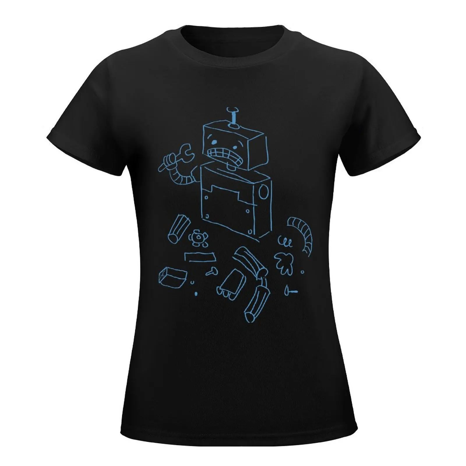 404- Broken Robot T-Shirt shirts graphic tees tees t shirts for Womens