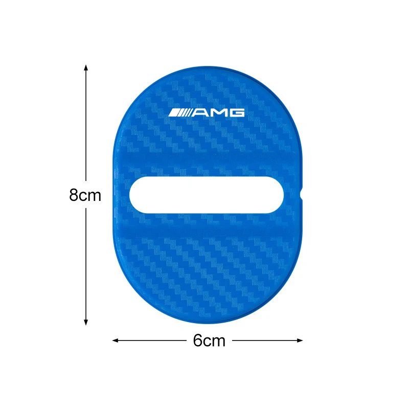 4Pc Car Logo Protect Door Lock Cover Stickers Accessories Case For Mercedes Benz AMG W203 W206 W220 W205 W211 W212 W201 W210 view 6