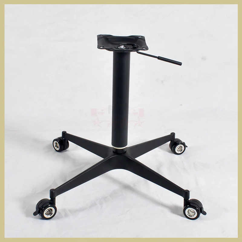 검은색 알루미늄 합금 십자형 리프팅 테이블 다리, 이동식 측면 삼각대, 회전식 식탁
