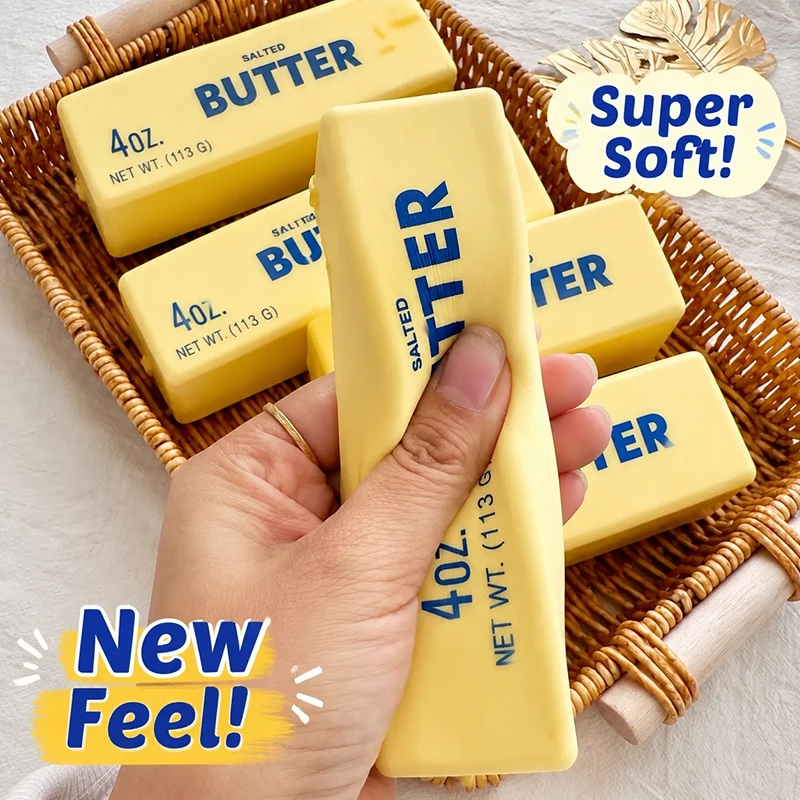 Butter Squishy Fidget Squeeze Stress Relief Anxiety Relief Soft Elastic Cream Shape Sensory Product Gift