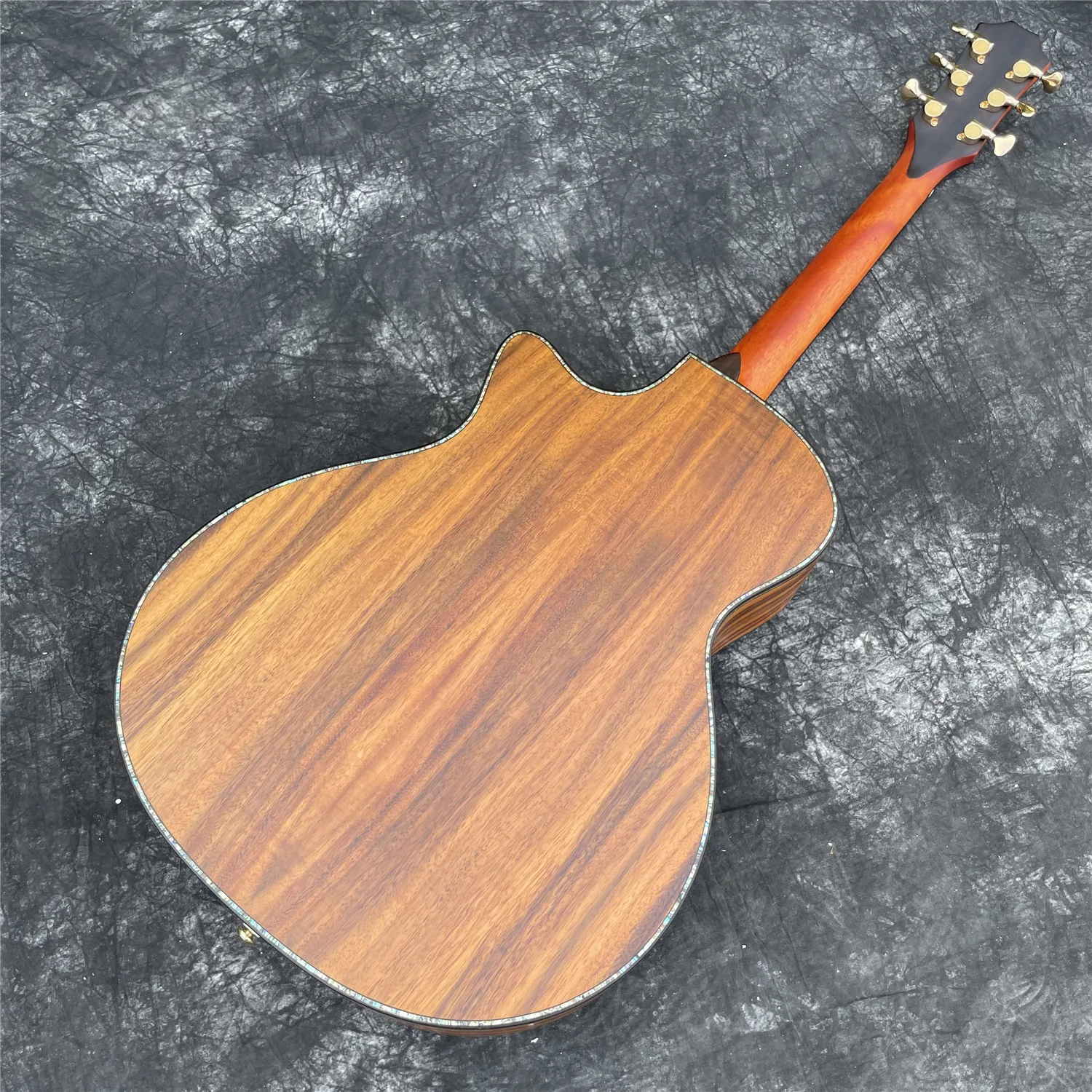 

All Solid Wood Acoustic Guitar, Abalone Inlays Fingerboard, 41 Inch Cedar, PS14, Koa Body