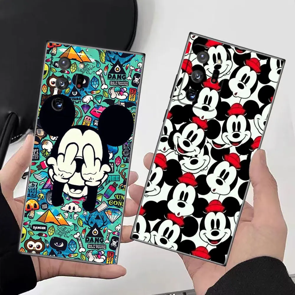 Cute M-Mickey M-Minnie Mouse Phone Case For Samsung Galaxy NOTE 20 10 M54 M53 M51 M33 M32 M30 M30S M23 M20 A03S A04 A05S Case