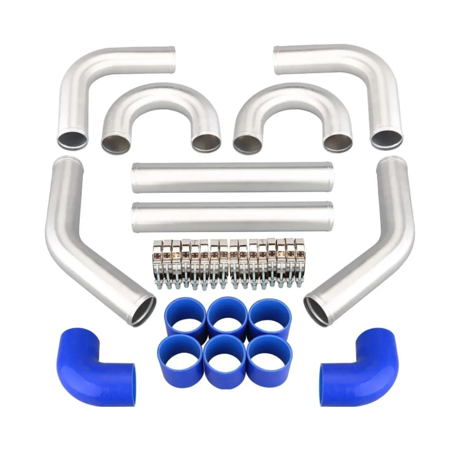 ALUMINUM TURBO INTERCOOLER PIPING KIT/ PIPES / CLAMP/ COUPLER/ UNIVERSAL 2.5