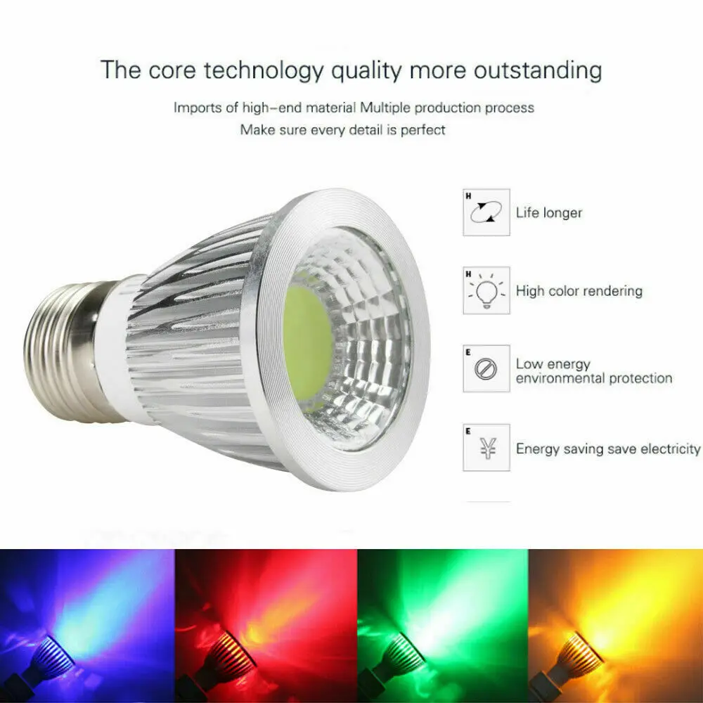 Dimmable Led Spotlight 6W 9W 12W B22/E12/E14/E27/GU10/GU5.3 Halogen Lamp Replacement Decorative COB Down Light Downlight