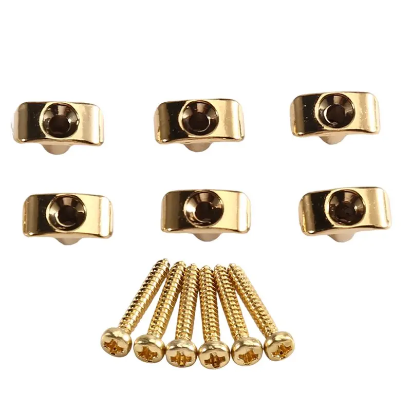 2026 New Guitar Roller String Retainer Set Of 6 String Guide, Replacement Parts For Electric Guitar Accessories Tree