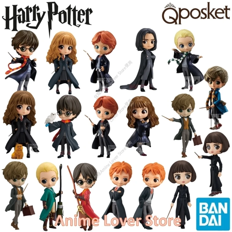 In Stock Bandai Banpresto QPosket QP Harry Potter Ron Weasley Hermione Granger Severus Snape Draco Malfoy Anime Figure Toys