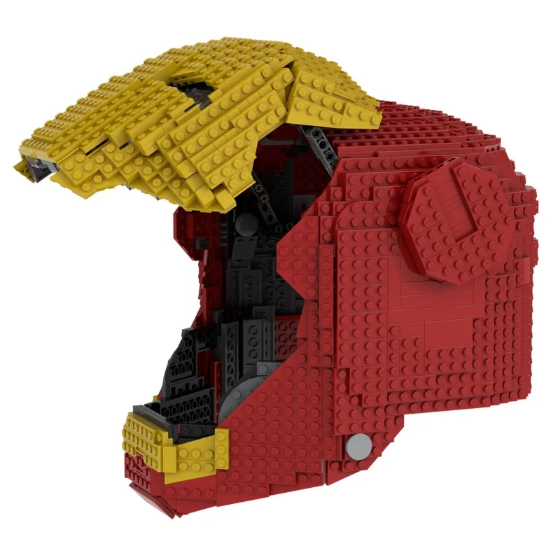 1470 stks MOC Wearable Iron Manned Helm Model Bouwstenen Kerstcadeaus Architectuur Speelgoed Creatieve Baksteen Kinderen Verjaardag